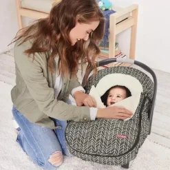 Skip Hop - Capa para assento de carro Stroll &amp; Go, pena cinza Clearance
