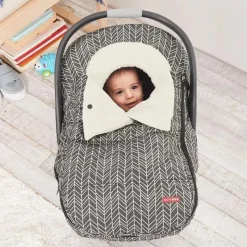 Skip Hop - Capa para assento de carro Stroll &amp; Go, pena cinza Clearance