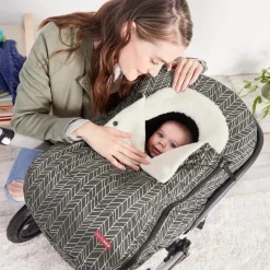 Skip Hop - Capa para assento de carro Stroll &amp; Go, pena cinza Clearance