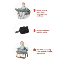 Skip Hop - Capa para carrinho de compras, pena cinza Best