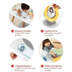 Skip Hop - Centro de atividades e mesa de jogo de 3 estágios inspirado em Discoverosity Montessori, maiores de 4 meses New
