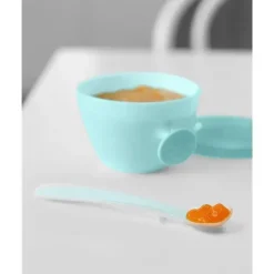 Skip Hop - Conjunto de refeições para alimentação de bebês, azul-petróleo e cinza Hot