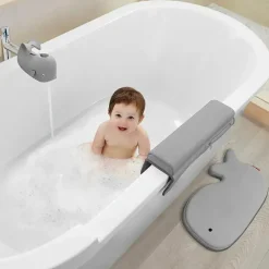 Skip Hop - Conjunto essencial de banho para bebê Moby, cinza 4 unidades Online