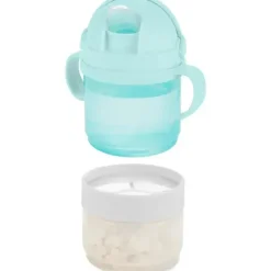 Skip Hop - Conjunto Sip To Snack 2 em 1, azul-petróleo e cinza New