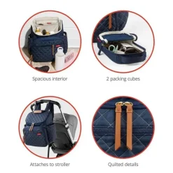Skip Hop - Mochila Bolsa Fraldas Forma, Azul Marinho New