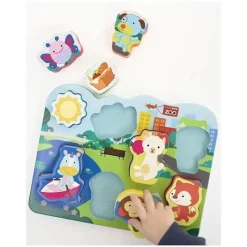 Skip Hop - O primeiro quebra-cabeça do bebê, Zoo Park - 8 peças e tabuleiro de quebra-cabeça Sale