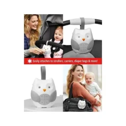 Skip Hop - Stroll &amp; Go Chupeta Portátil para Bebê Coruja Hot