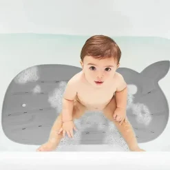 Skip Hop - Tapete de Banho Antiderrapante Cinza Moby Outlet