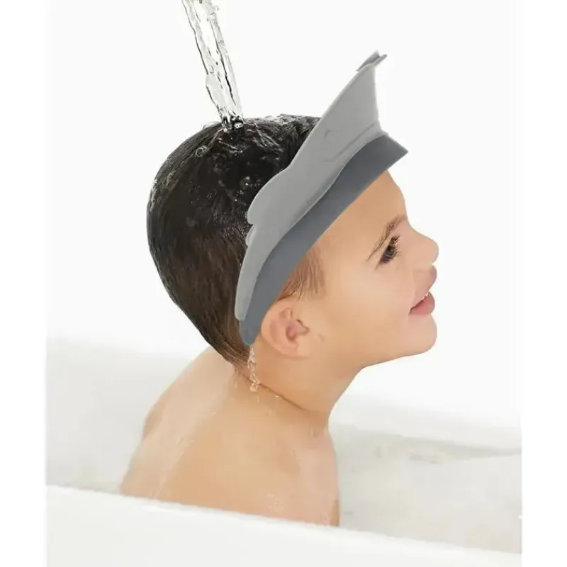 skip_hop__touca_de_banho__SKUnmlC1cqz_2.webp Skip Hop - Touca de banho para bebê, viseira de banho Moby, cinza Outlet