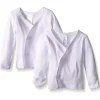 SpaSilk - 2 pacotes de camiseta de pressão lateral longa branca Discount