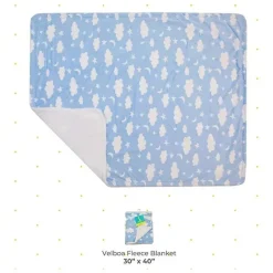SpaSilk - cobertor de lã Velboa para meninos, azul celeste Best