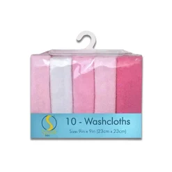 SpaSilk - Pacote com 10 Toalhinhas Rosa Best