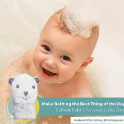 SpaSilk - Urso Toalha Animal com Capuz, Branco Clearance