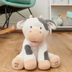 Spin Master - Baby GUND Buttermilk the Cow Pelúcia Animada, Animal Cantante, 12" New