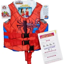 Spin Master - Colete salva-vidas SwimWays Marvel Swim Trainer, para crianças de 33 a 55 libras, Spidey Outlet