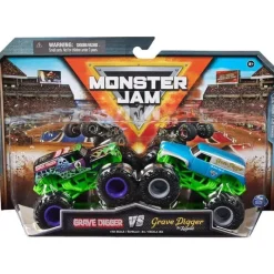 Spin Master - Monster Jam, Coveiro Oficial vs. Caminhões monstro fundidos sob pressão do coveiro Discount