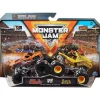 Spin Master - Monster Jam, Earth Shaker vs. Monster Trucks fundidos sob pressão da Bad Company, a partir de 3 anos Fashion
