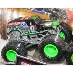 Spin Master - Monster Jam 2023 Oficial Diecast Truck 2-Pack Série 25 Grave Digger vs Global Avenger, maiores de 3 anos Hot
