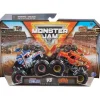 Spin Master - Monster Jam, Estabilizador Oficial Lucas vs. Monster Trucks Die-Cast Jester, maiores de 3 anos Best