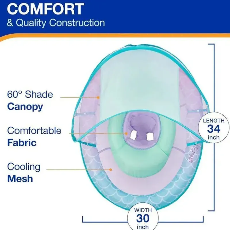 spin_master__swimways_bab_SKUcjrhiwhA_2.webp Spin Master - Swimways Baby Spring Pool Float, proteção UPF, crianças de 9 a 24 meses, sereia Fashion