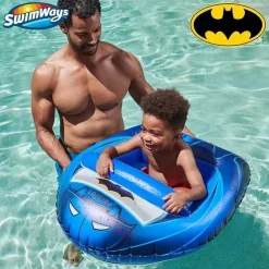 Spin Master - Swimways DC Batman Batmobile Veículo de barco aquático inflável, para crianças de 3 anos ou mais Discount
