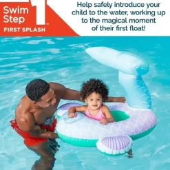 Spin Master - Swimways Sun Canopy Baby Boat, brinquedos para crianças de 9 a 24 meses, sereia Outlet