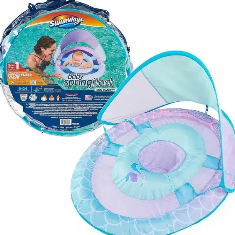 spin_master__swimways_sun_SKUDG1G6x1w_0.webp Spin Master - Swimways Sun Canopy Inflável Bebê Flutuador de Primavera para Crianças de 9 a 24 Meses, Sereia Hot