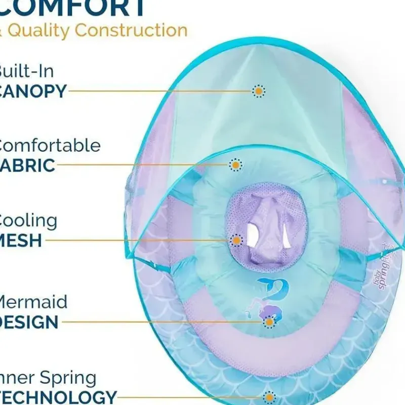 spin_master__swimways_sun_SKUDG1G6x1w_1.webp Spin Master - Swimways Sun Canopy Inflável Bebê Flutuador de Primavera para Crianças de 9 a 24 Meses, Sereia Hot