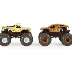 Spin Master Monster Jam, Monster Trucks Die-Cast que mudam de cor 2-Pack, 1:64 Scale Bulldozer vs Team Meents (estilos podem variar) Best