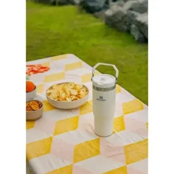 Stanley - copo de aço inoxidável IceFlow de 30 onças com palha, creme Best