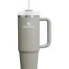 Stanley - Copo isolado a vácuo de aço inoxidável Quencher H2.0 FlowState de 30 onças, cinza Fashion