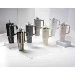 Stanley - Copo isolado a vácuo de aço inoxidável Quencher H2.0 FlowState de 40 onças, pedra Best