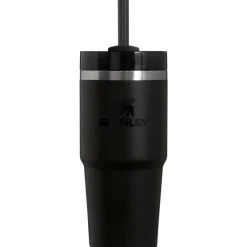 Stanley - Copo isolado a vácuo de aço inoxidável Quencher H2.0 FlowState de 14 onças, preto Hot