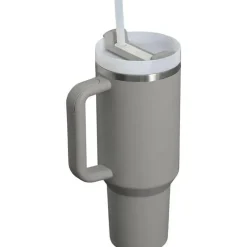 Stanley - Copo isolado a vácuo de aço inoxidável Quencher H2.0 FlowState de 40 onças, cinza New
