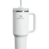 Stanley - Copo isolado a vácuo de aço inoxidável Quencher H2.0 FlowState de 40 onças, Frost Outlet