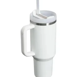 Stanley - Copo isolado a vácuo de aço inoxidável Quencher H2.0 FlowState de 40 onças, Frost Outlet