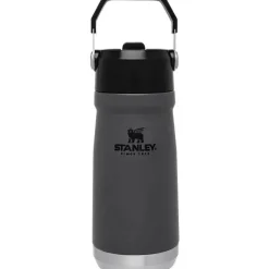 Stanley - garrafa de aço inoxidável IceFlow de 17 onças com palha e carvão Online