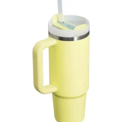 Stanley - Quencher H2.0 FlowState Copo térmico de aço inoxidável com isolamento a vácuo, 30 oz, Pomelo Fashion