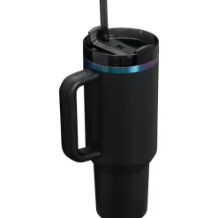 Stanley - Quencher H2.0 Tumbler with Handle and Straw 40 Oz, Black Chrome Fashion