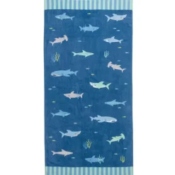 Stephen Joseph - Beach And Bath Towels Shark Sale