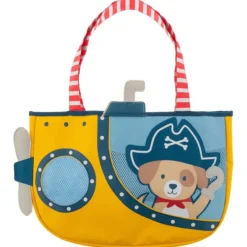 Stephen Joseph - Beach Totes With Sand Toy Play Set Pirate Dog Best