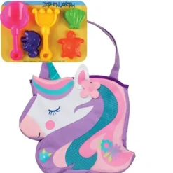 Stephen Joseph - Bolsas de praia e conjunto de brinquedos de areia, unicórnio Best