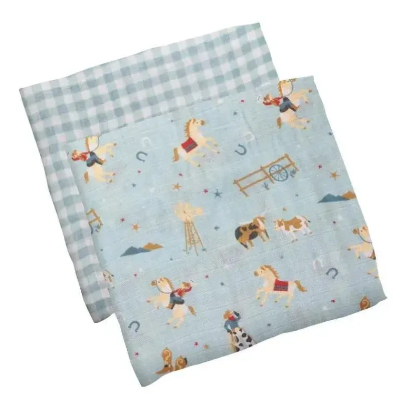 stephen_joseph__conjunto__SKUGsVbeBIR_0.webp Stephen Joseph - conjunto de manta de musselina ocidental 2Pk Fashion