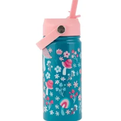 Stephen Joseph - Insulated Stainless Steel Bottle With Handle Mushroom Fashion