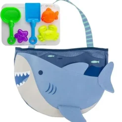 Stephen Joseph - Totes de praia e conjunto de brinquedos de areia, Tubarão Online