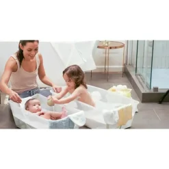 Stokke ® - Banho Flexi® | Conjunto de banheira dobrável para bebê, azul oceano Outlet