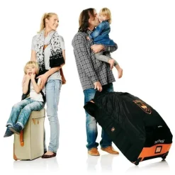 Stokke - PramPack, preto e laranja Fashion