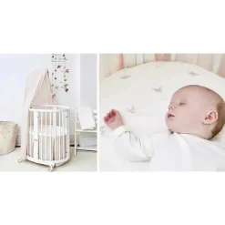 Stokke - Sleepi Mini Lençol 80 Cm, Cinza Dotty Clearance