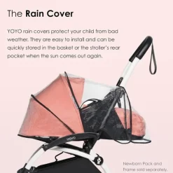 Stokke - Yoyo 0+ Newborn Pack Rain Cover, Black Discount