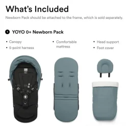 Stokke - Yoyo 0+ Newborn Pack, Aqua Fashion
